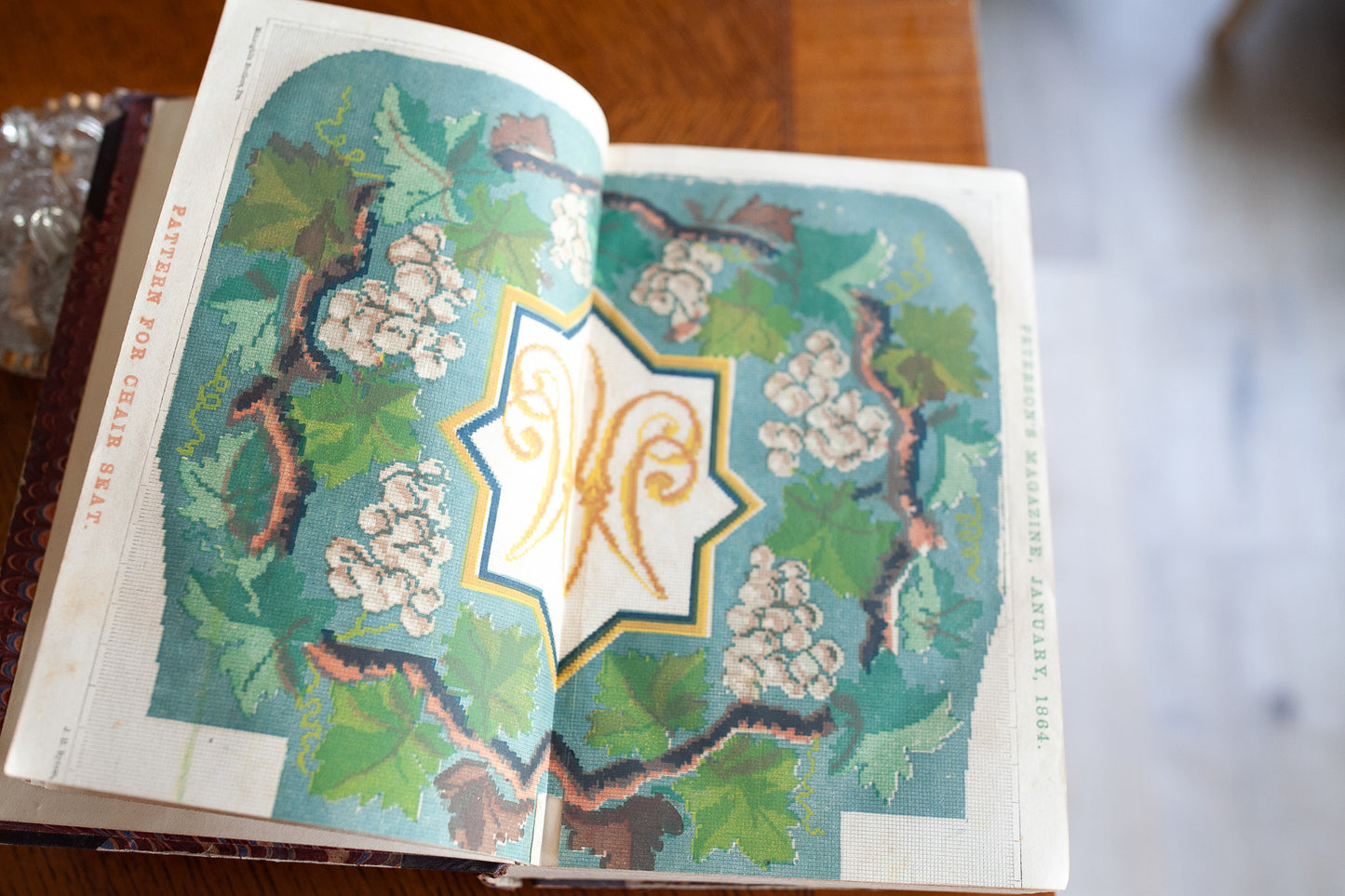 Antique Book- 1864 Peterson’s Magazine - Civil War Fashion Dresses Clothing Hairstyles Craft Art