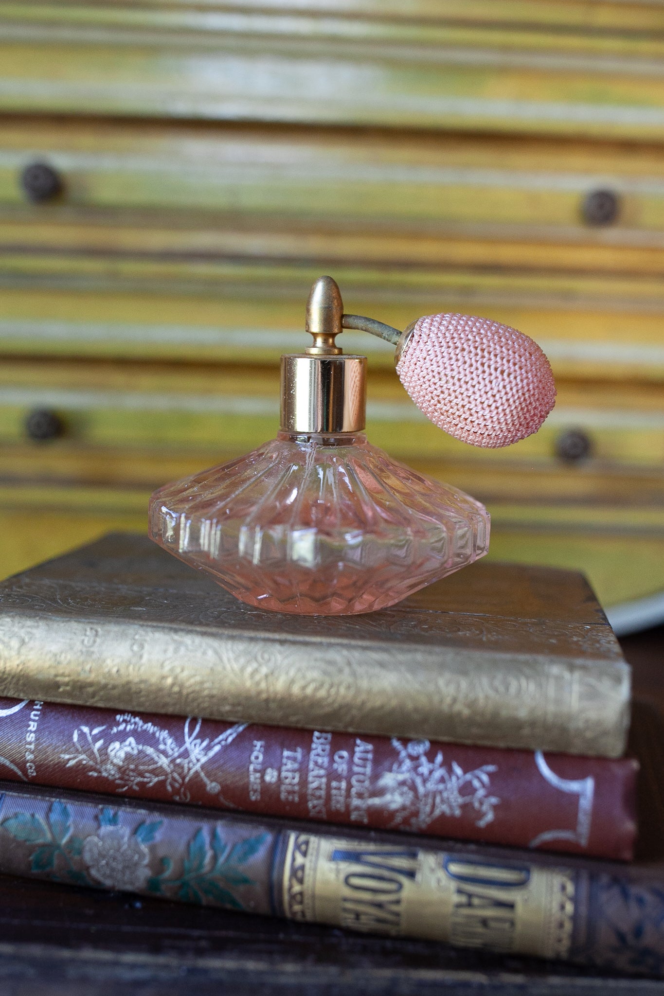 Vintage Perfume Bottle - Pink Perfume Bottle