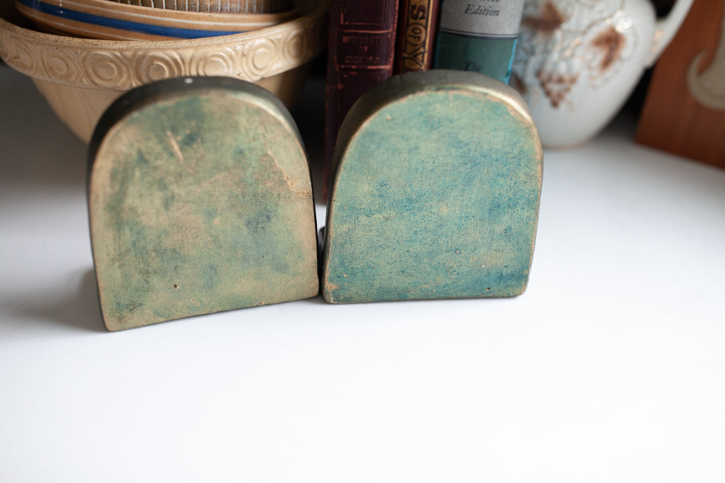 Nautical Bookends- Vintage Bookend- Ships