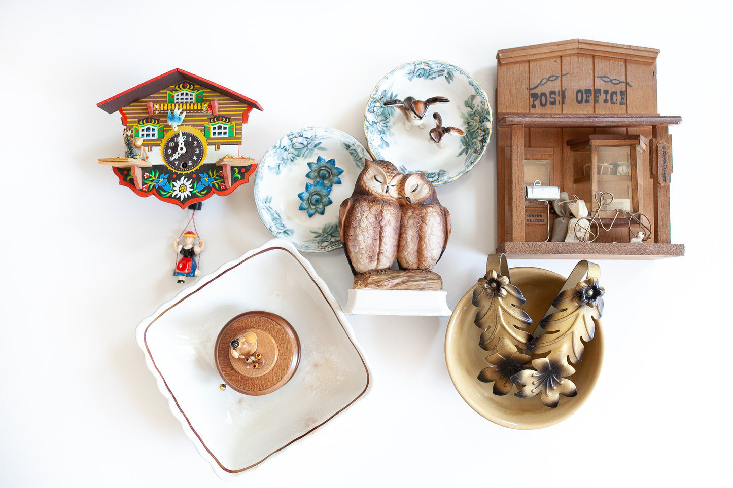 Vintage Owls - Owl Music Box
