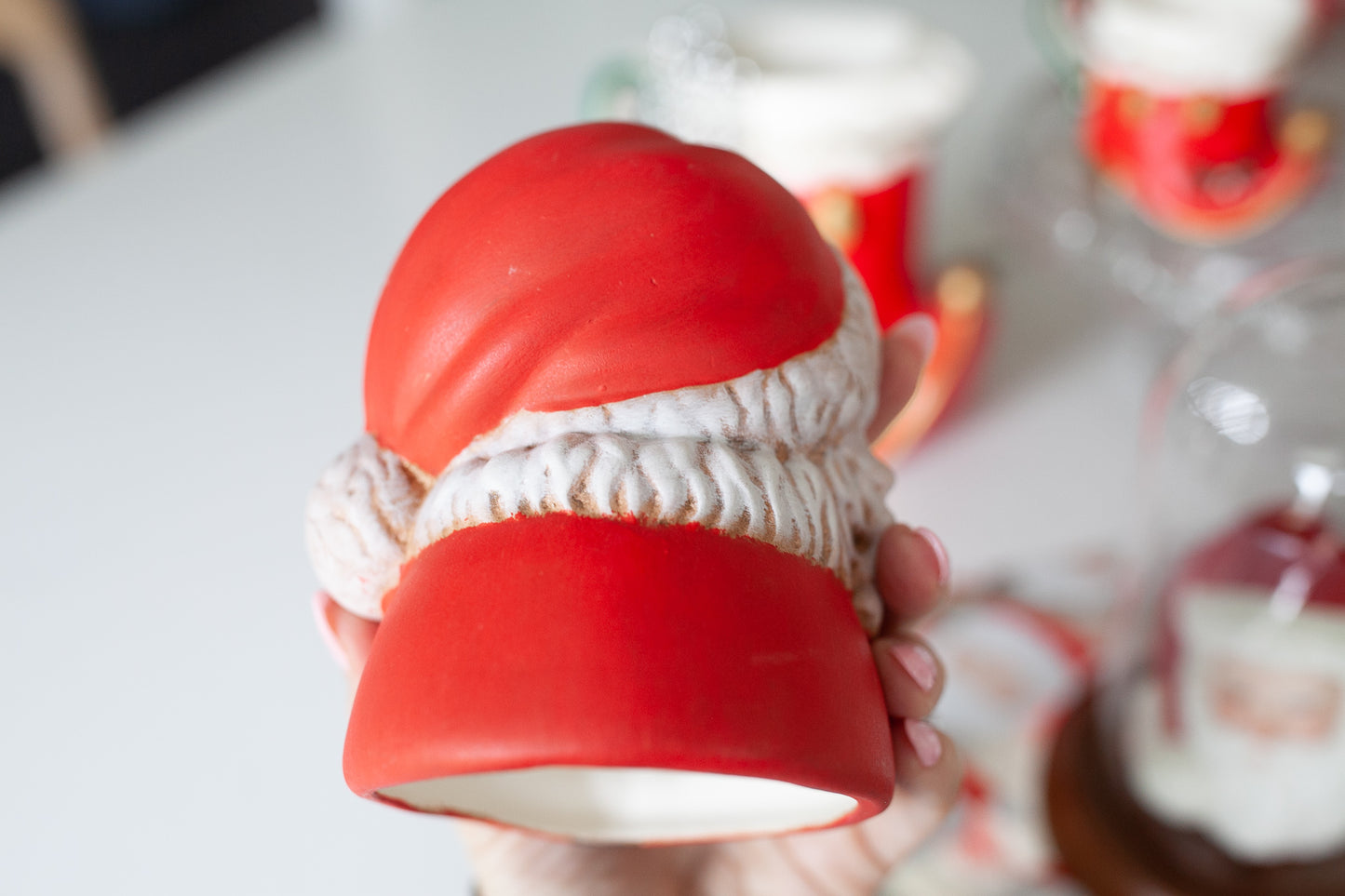 Vintage Santa Head- Santa Decoration- Christmas Decor