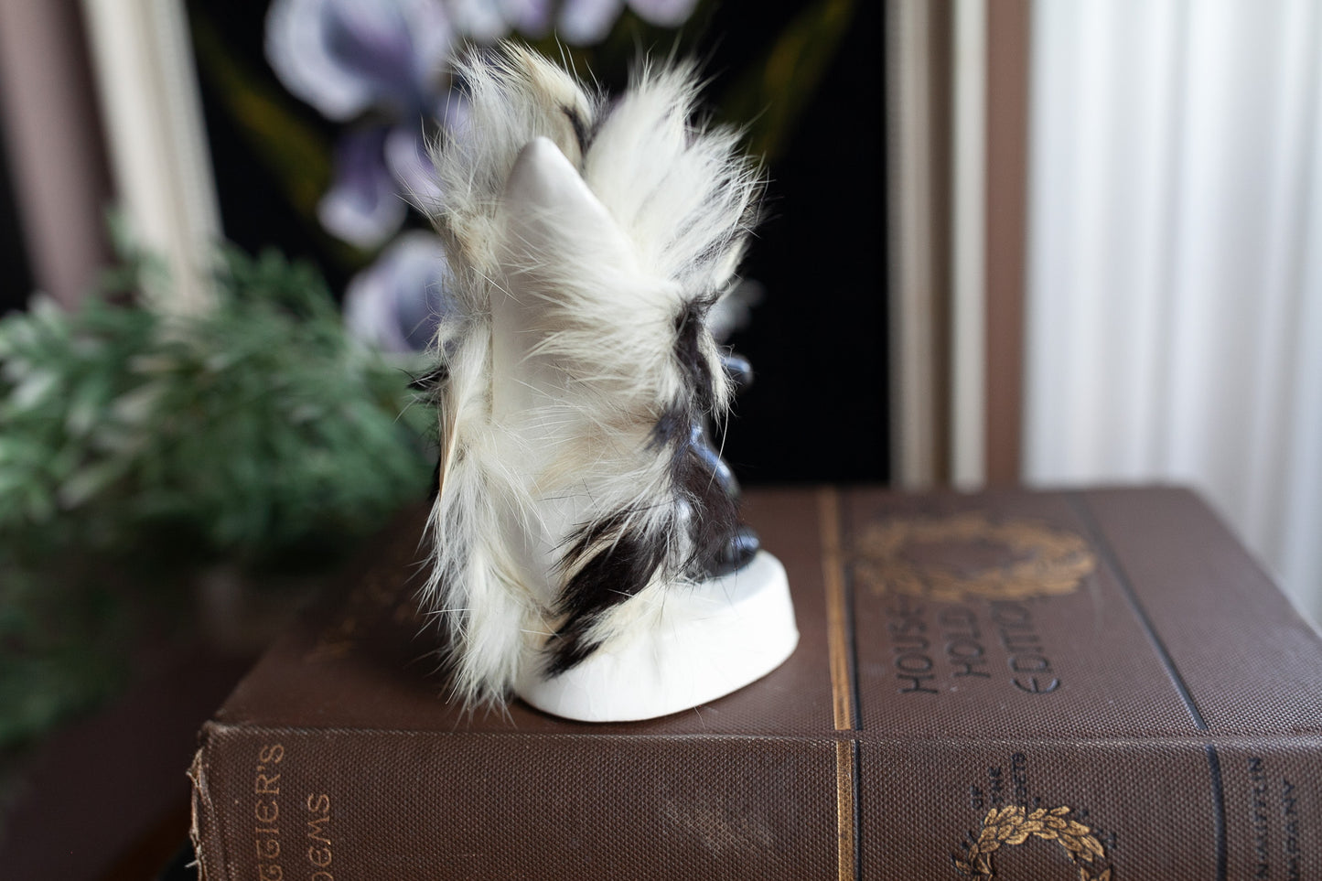 Vintage Skunk- Skunk holding a flower- Skunk Gift- For You-  Napco