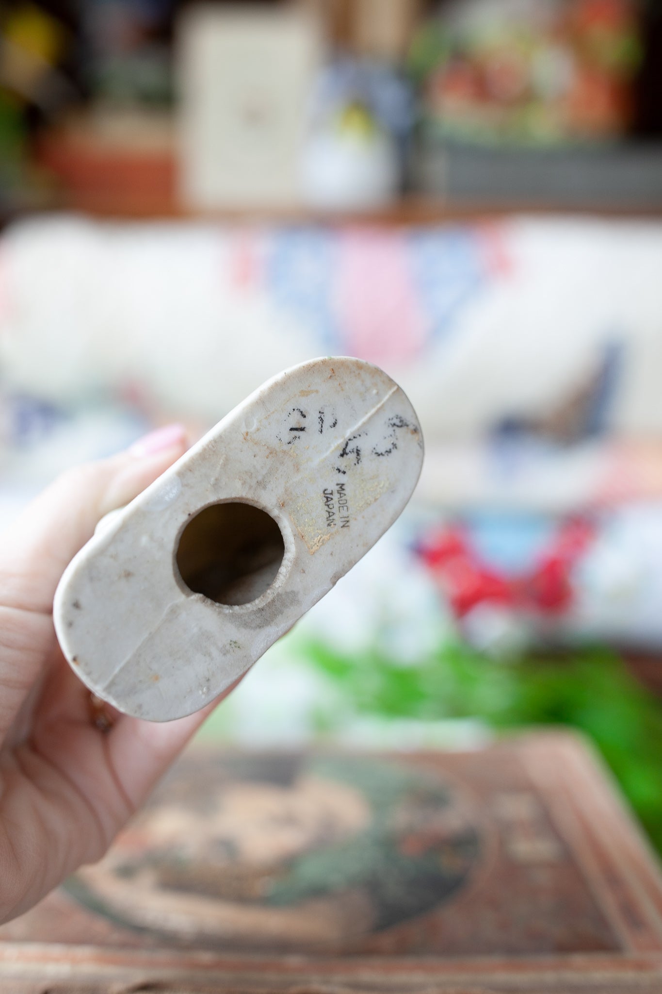 Vintage Lady -Lady in Green - Made in Japan -Art Deco Lady