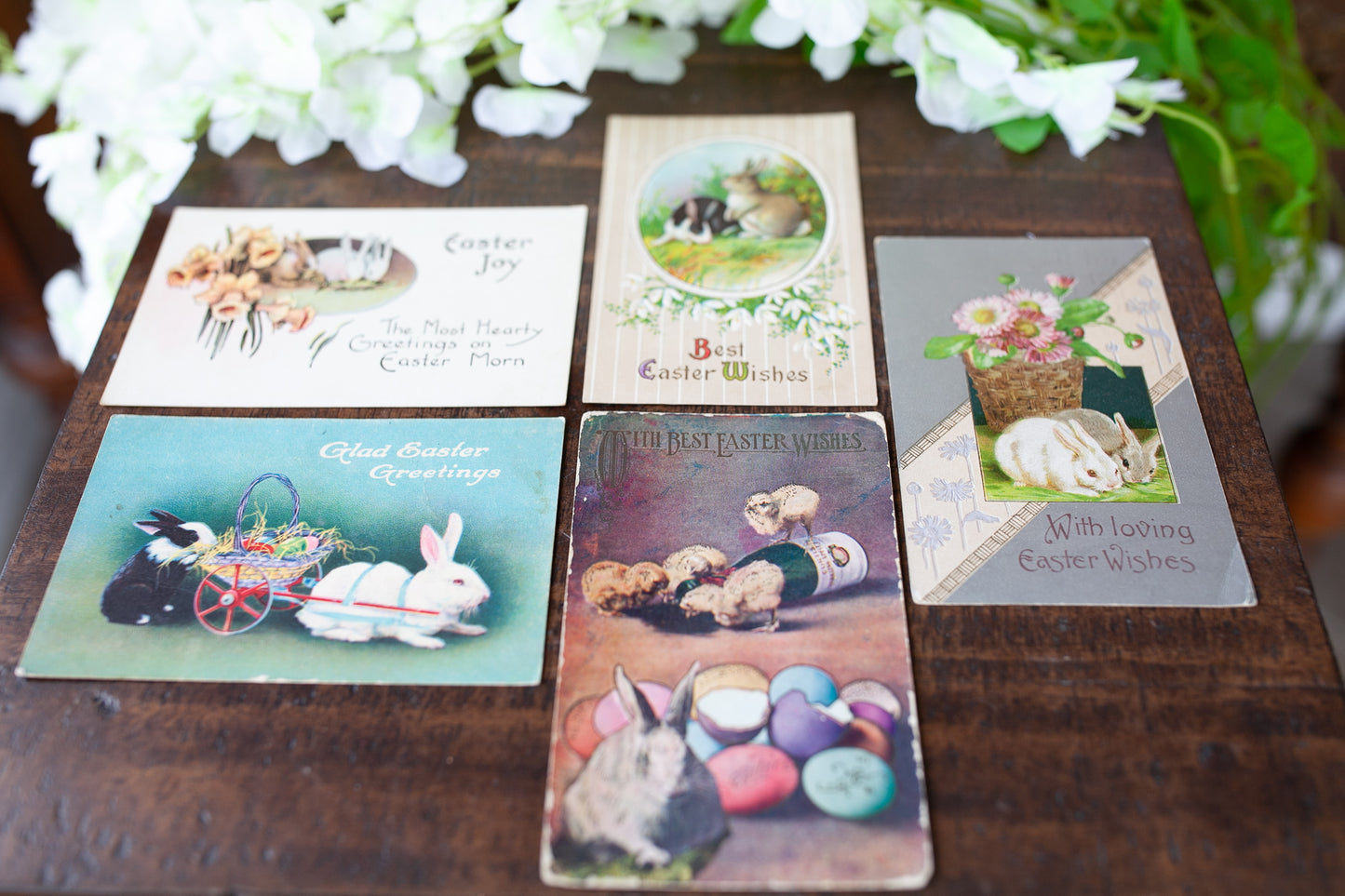 Antique Postcards- Easter Postcards -Bunny Rabbit Cards