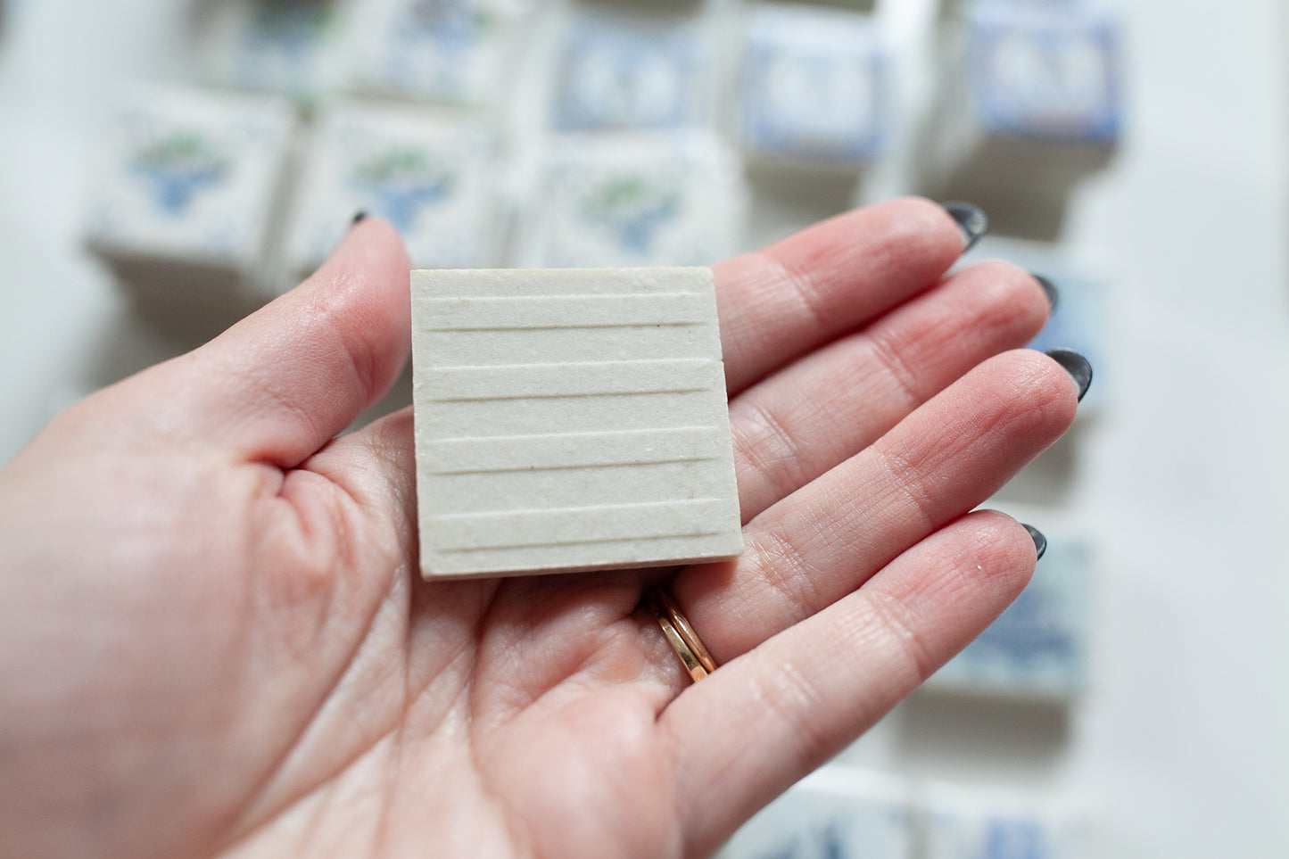 Vintage Tile - Small Tile - Dutch Tile - Netherlands- Porcelain Tile - Single Windmill Tile