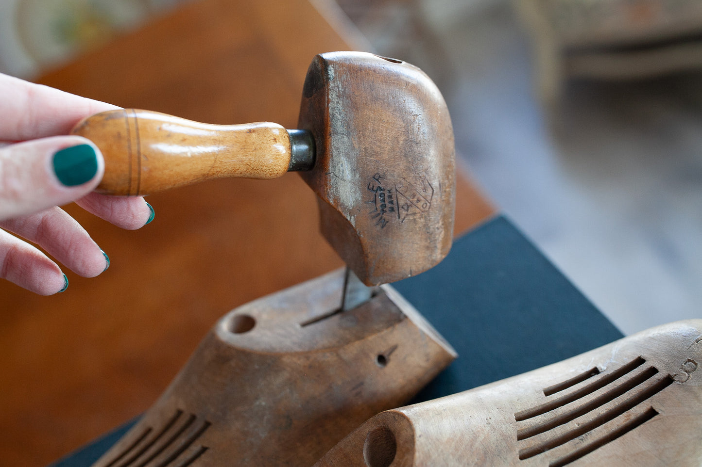 Vintage Shoe Form- Wooden Shoe Horn