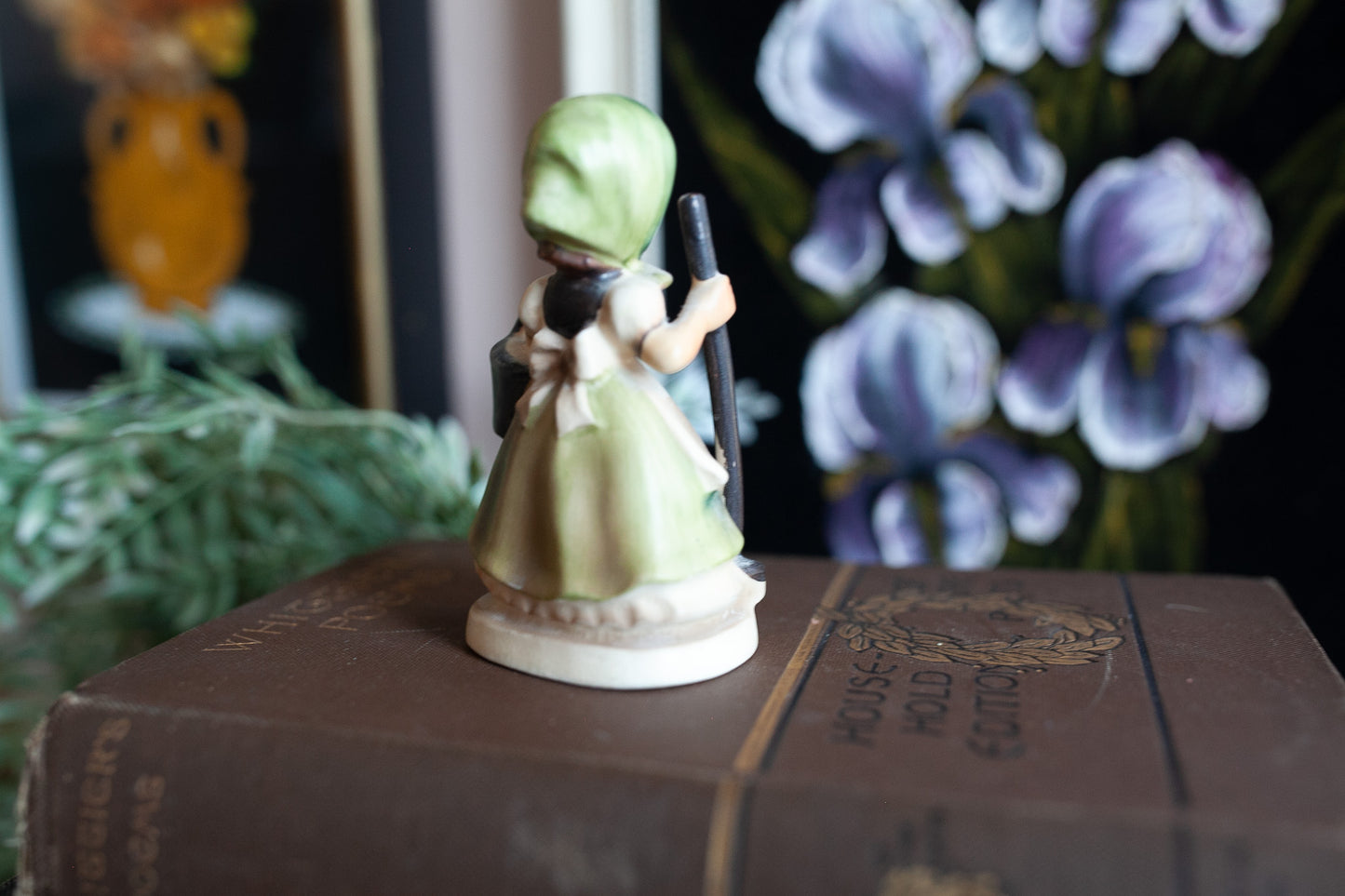 Cleaning Time by Napco - Little Lady with mop and bucket