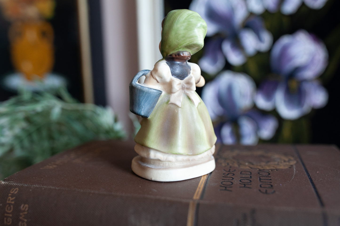 Cleaning Time by Napco - Little Lady with mop and bucket