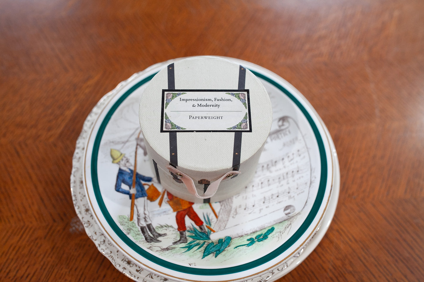 "Women In The Garden" by Monet French Impressionist Art in Glass Paperweight