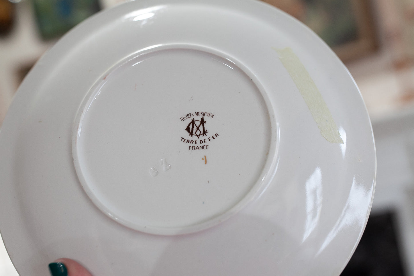 Vintage Parry Vielle PV French Opera Plate La Muette De Portici- Vintage Plate