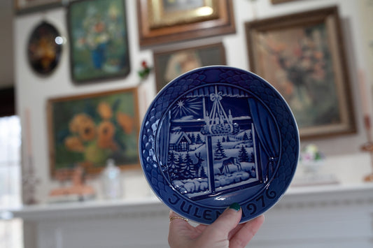 Royal Copenhagen Plate- Vintage blue plate