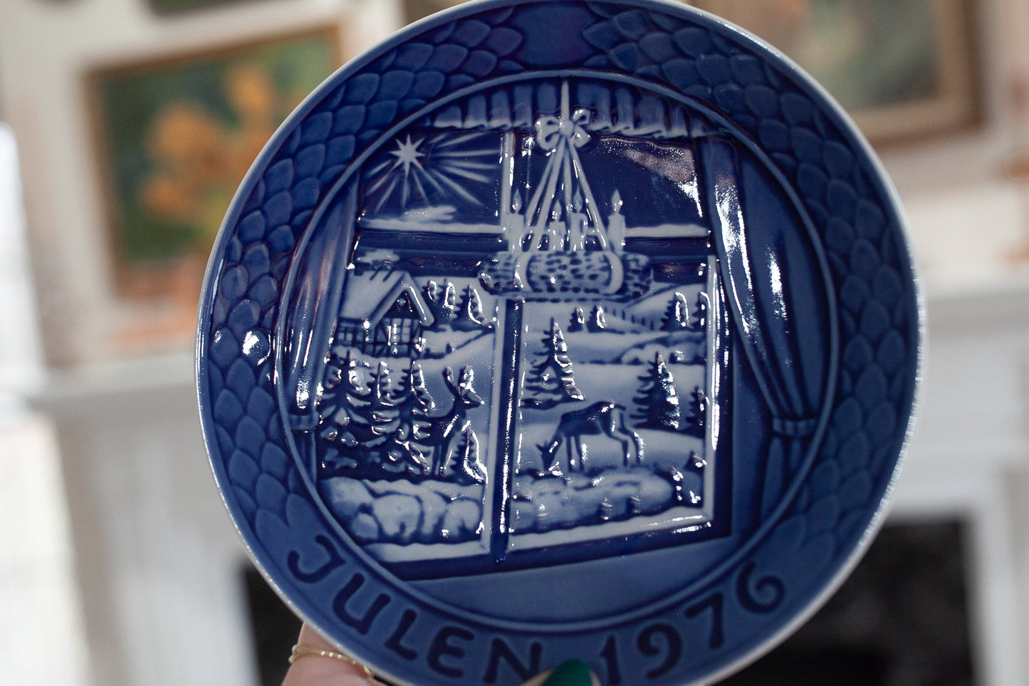 Royal Copenhagen Plate- Vintage blue plate