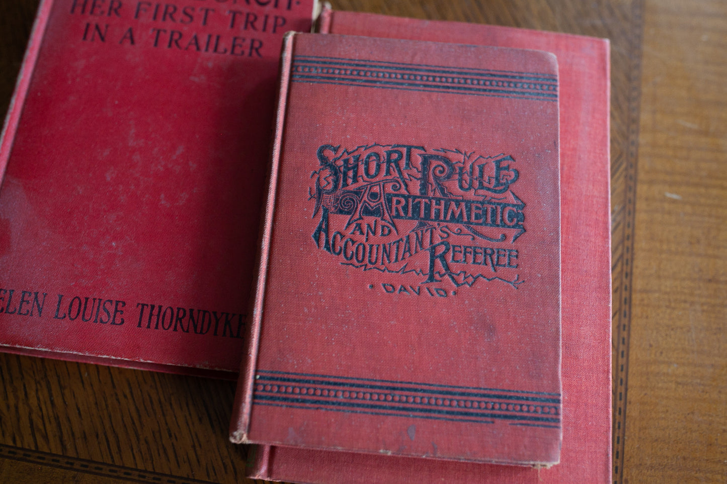 Vintage Stack of Red Books