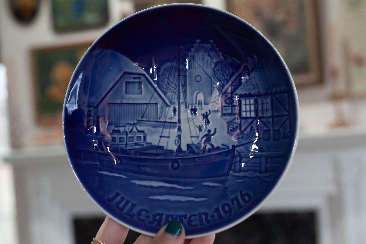 Vintage Royal Copenhagen Christmas Plate, 1976- Vintage Plate