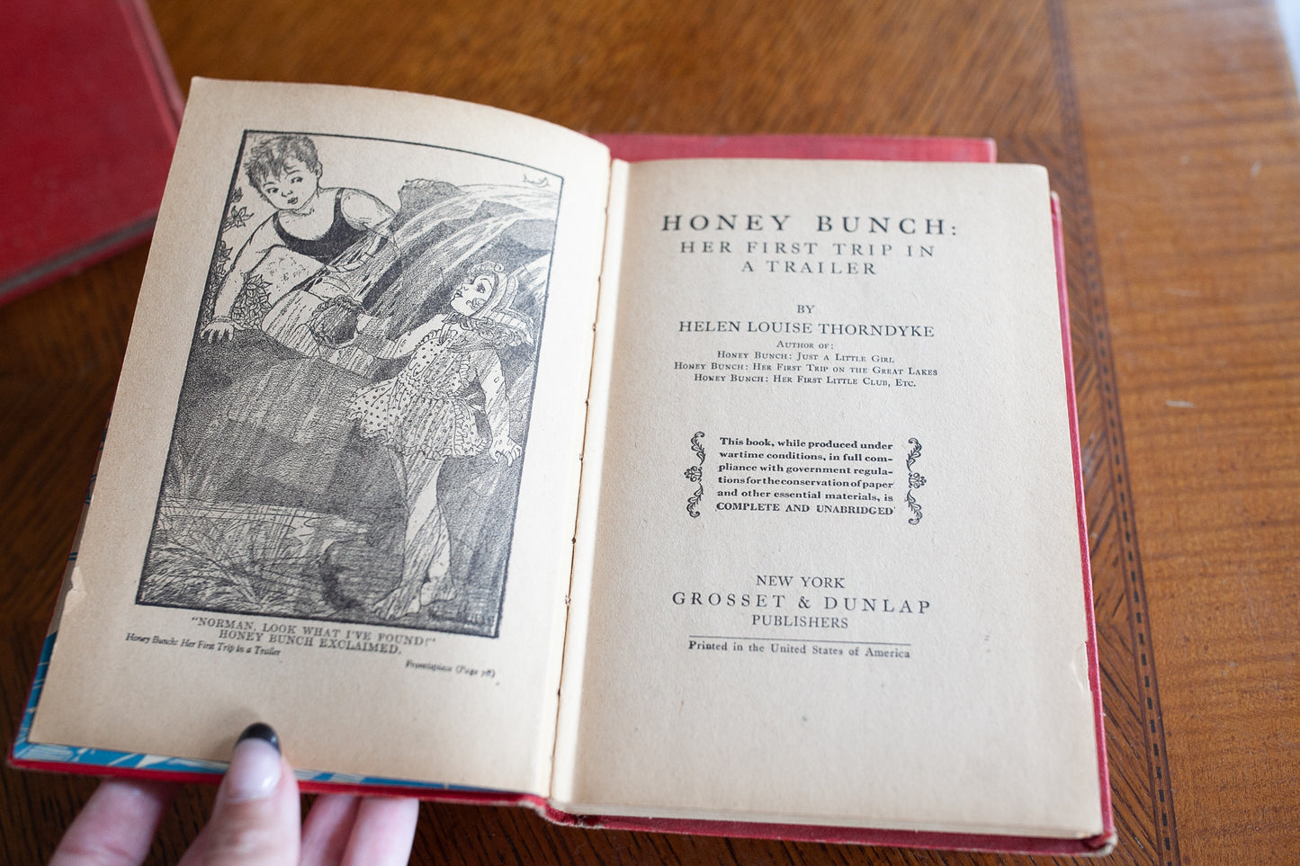 Vintage Stack of Red Books