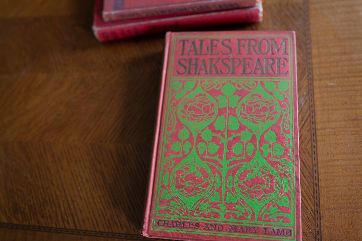 Vintage Stack of Red Books