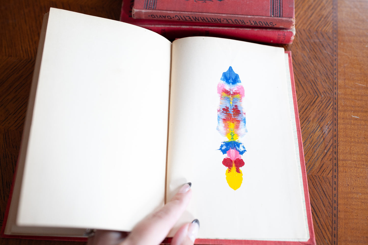 Vintage Stack of Red Books