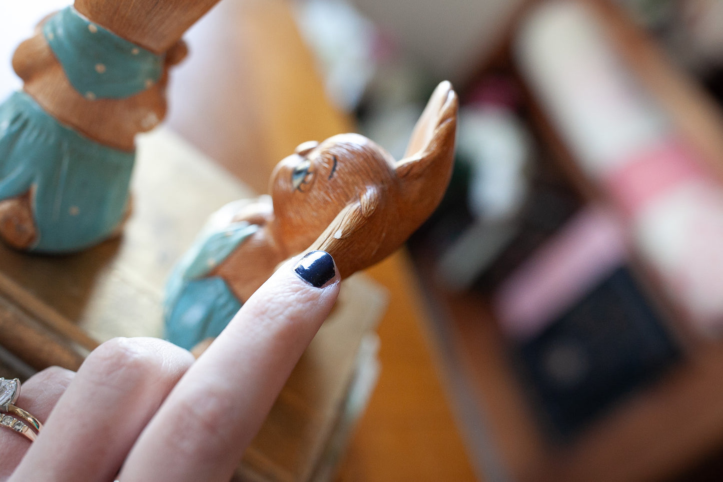 Vintage Pendelfin Rabbits- Pair of Rabbits -Pie Face and Muncher