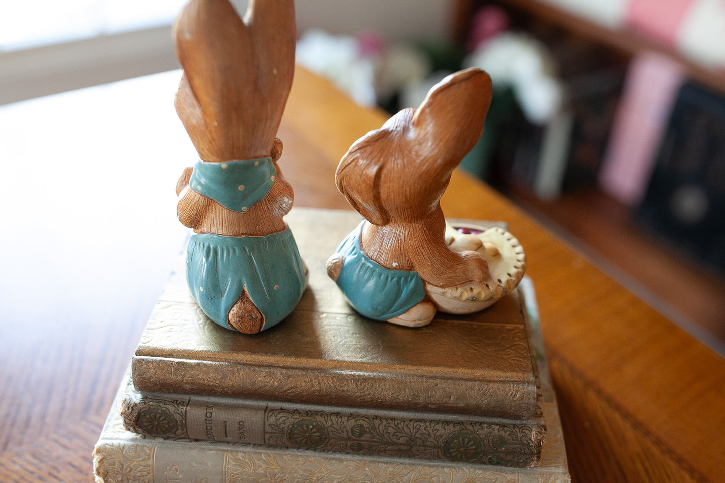 Vintage Pendelfin Rabbits- Pair of Rabbits -Pie Face and Muncher