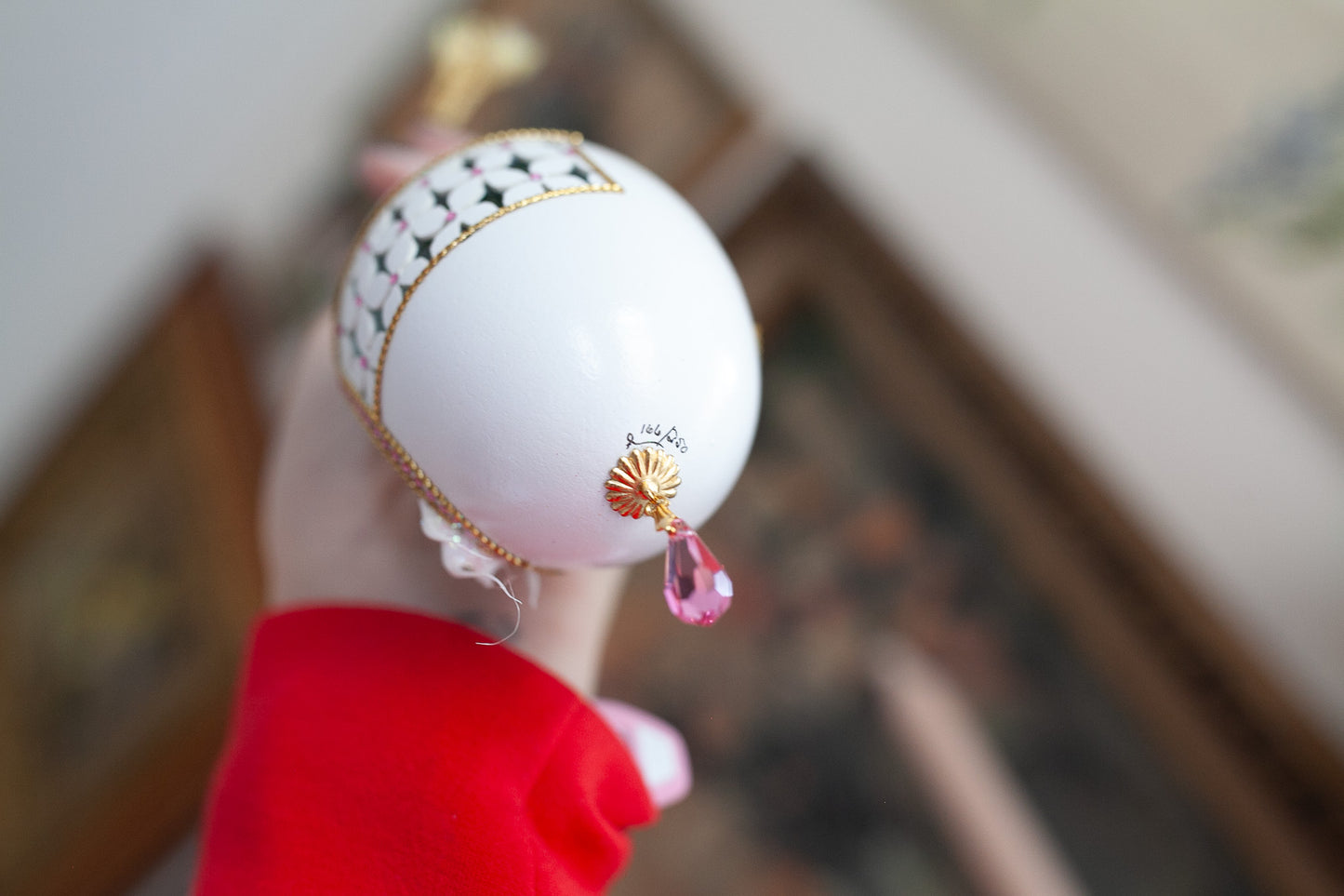 Lifetime Together Two Doves Egg Eggspressions Ornament- Egg Diorama