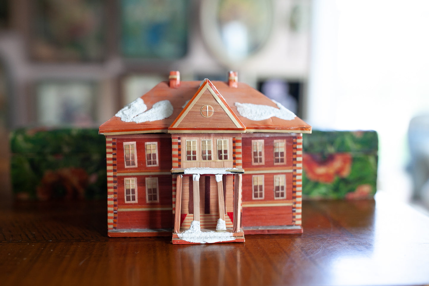 Vintage Straw House- Trinket House- Little House