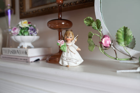 Vintage Enesco April Angel- Birthday Angel