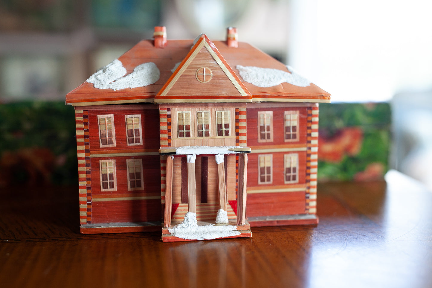 Vintage Straw House- Trinket House- Little House