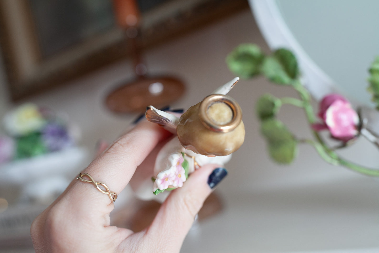 Vintage Enesco April Angel- Birthday Angel