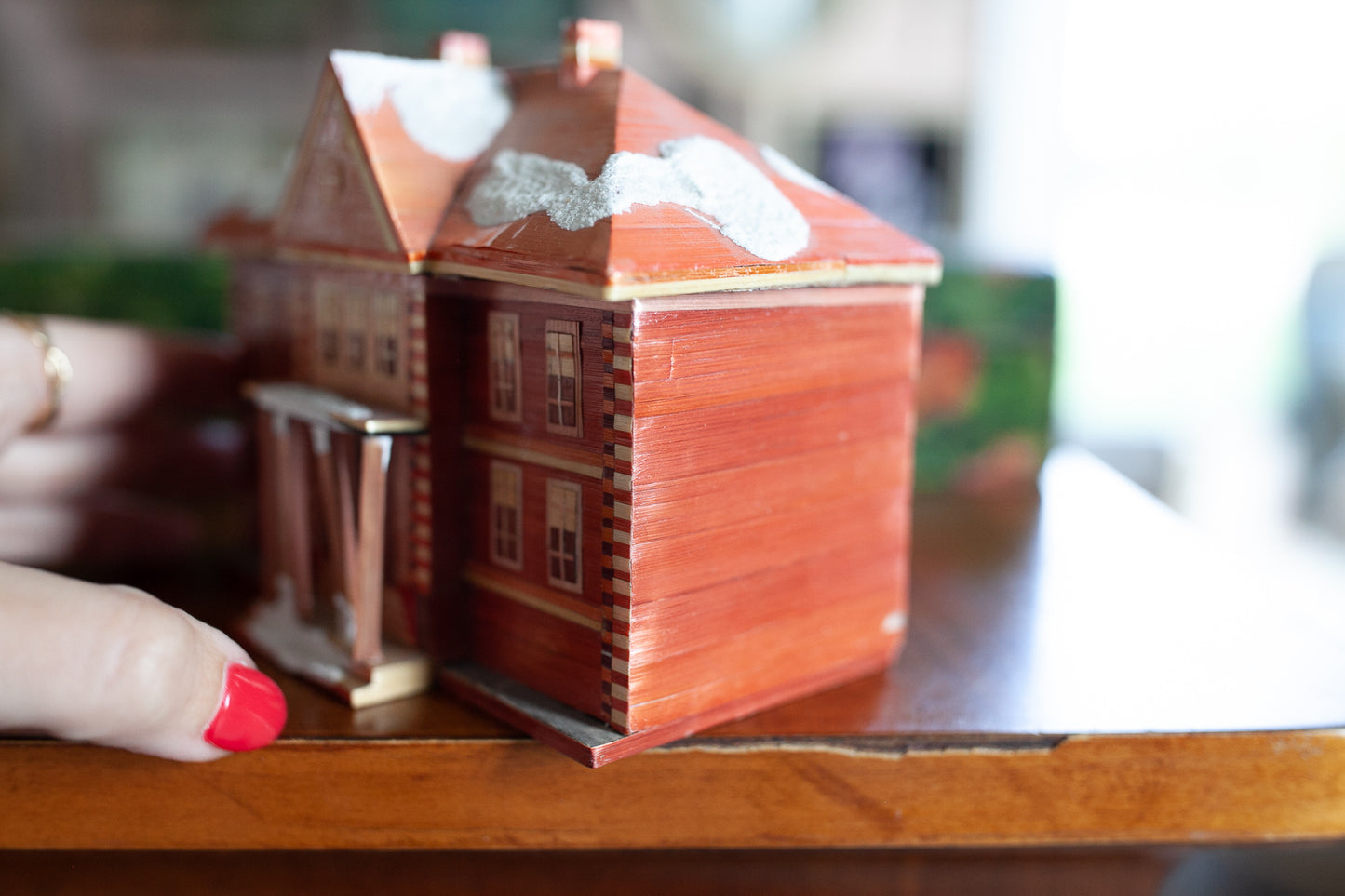 Vintage Straw House- Trinket House- Little House