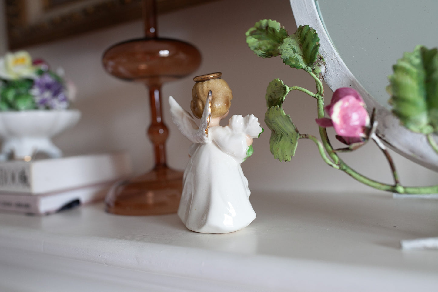 Vintage Enesco April Angel- Birthday Angel