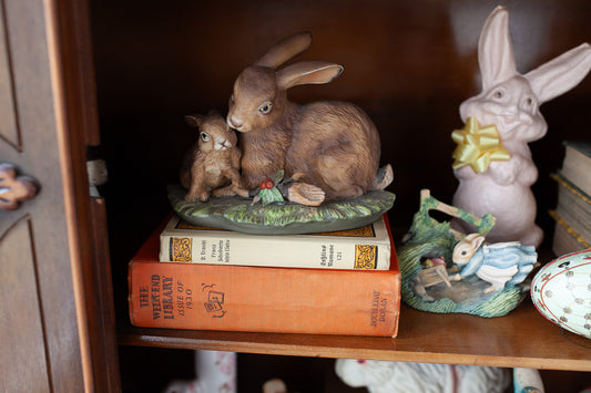 Vintage Bunny Statue- Rabbit- Vintage Easter-Spring Decor