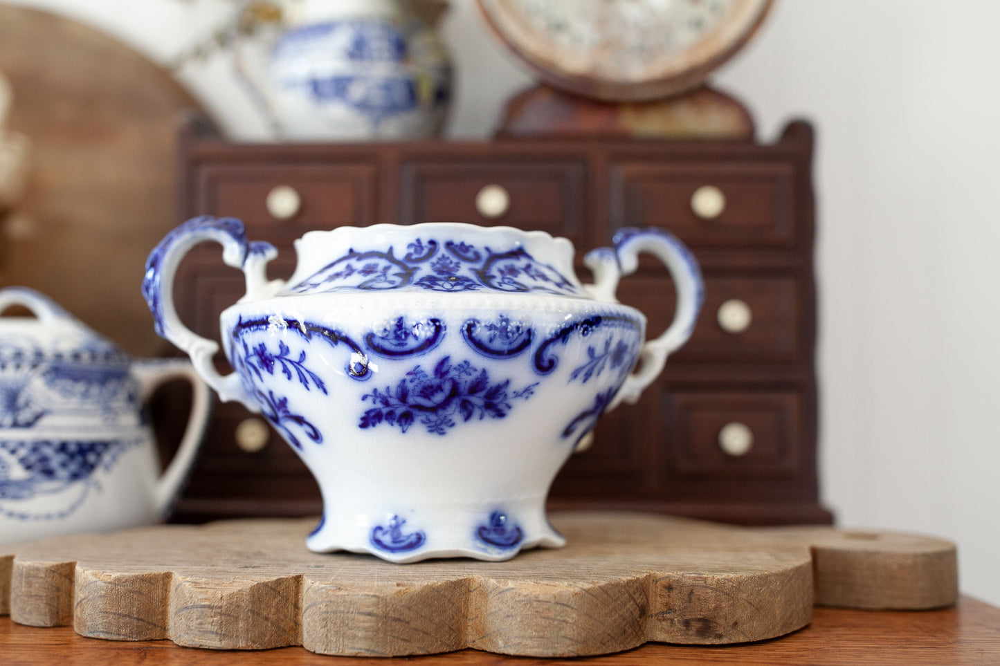 Vintage Flow Blue Vase