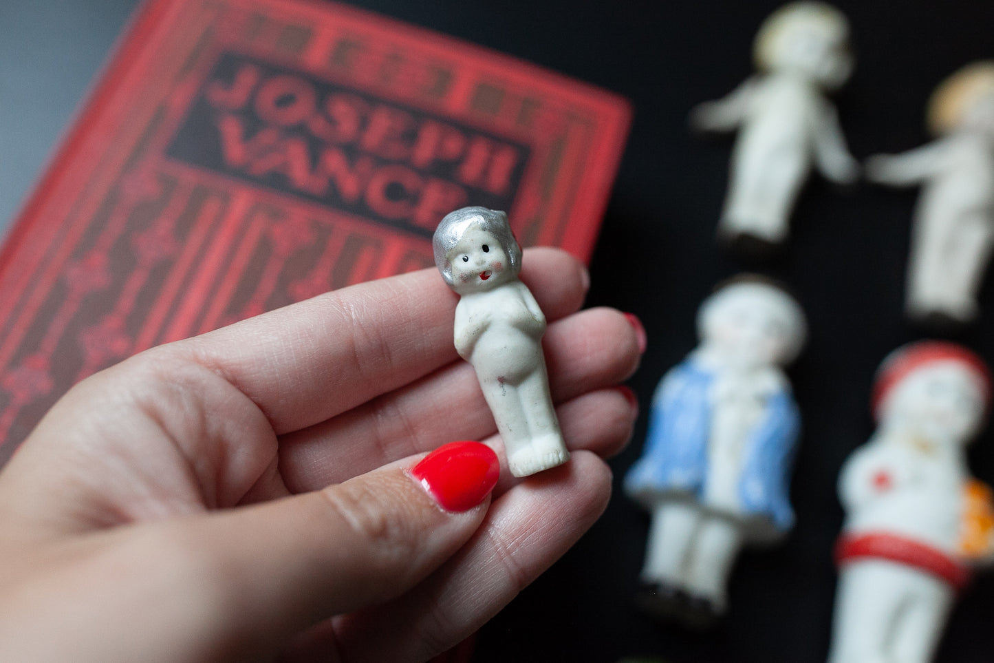 Vintage Bisque Frozen Charlotte - All Bisque Doll -Penny Doll