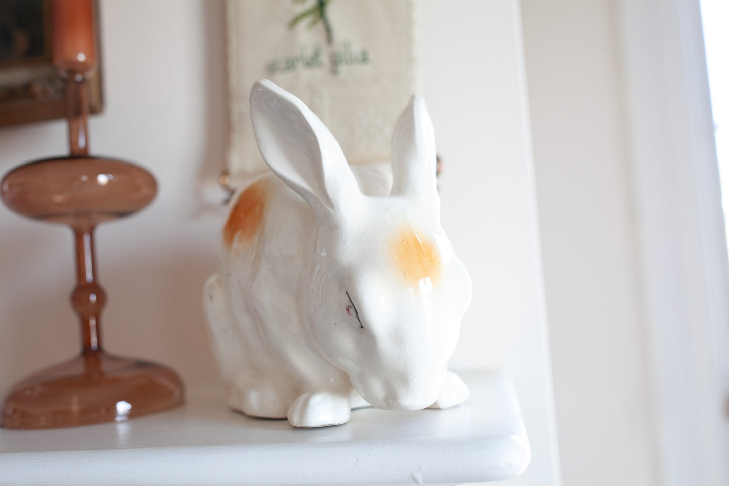 Vintage Bunny Rabbit Planter- Rabbit Planter Made in Japan- Vintage Easter