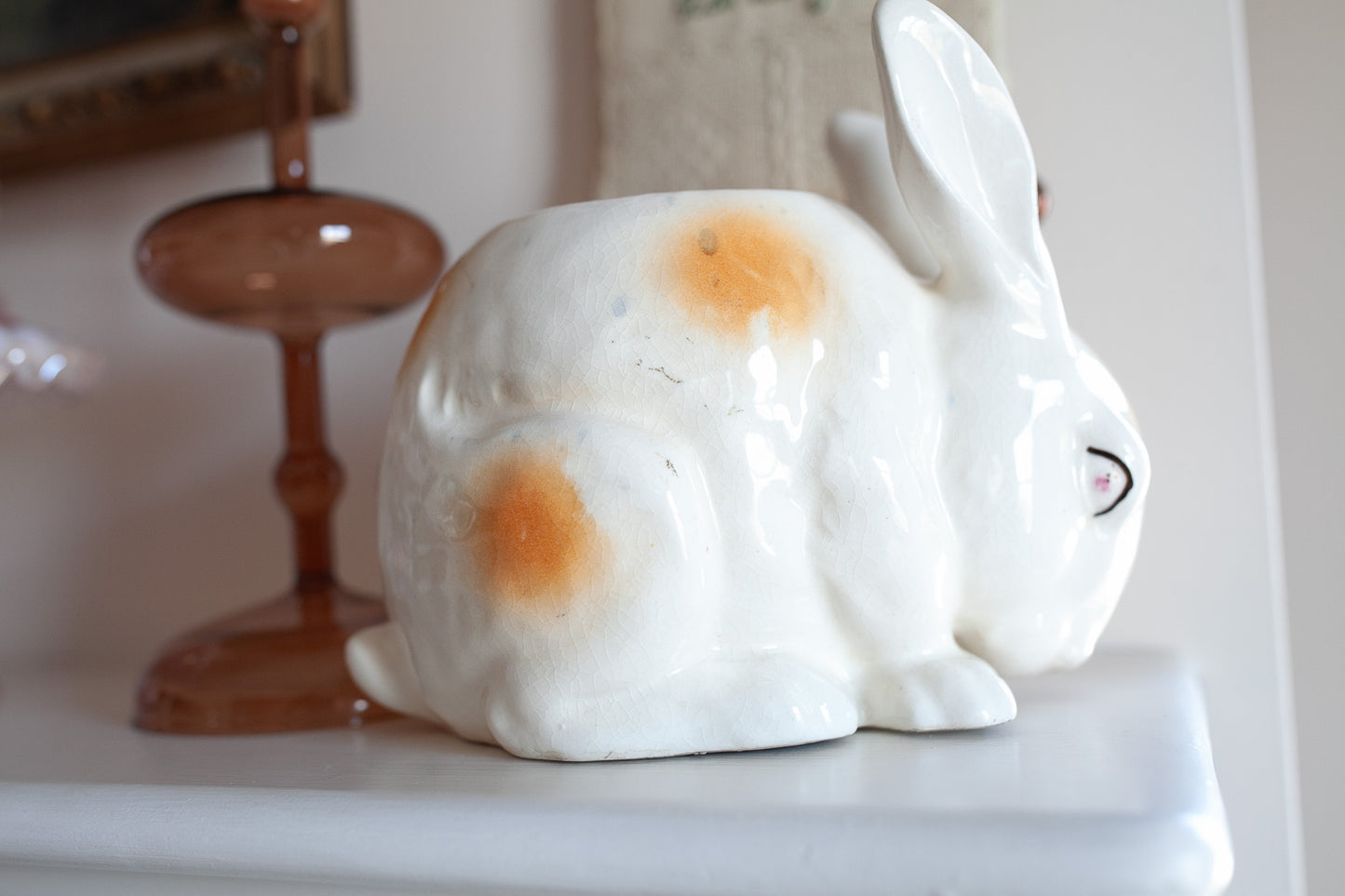 Vintage Bunny Rabbit Planter- Rabbit Planter Made in Japan- Vintage Easter
