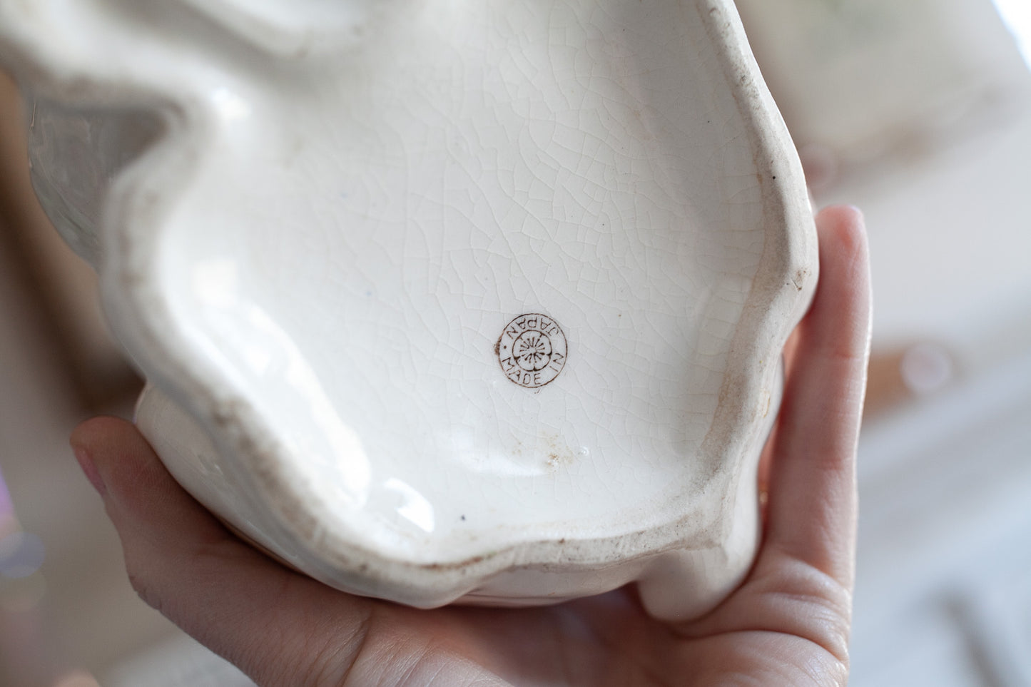 Vintage Bunny Rabbit Planter- Rabbit Planter Made in Japan- Vintage Easter