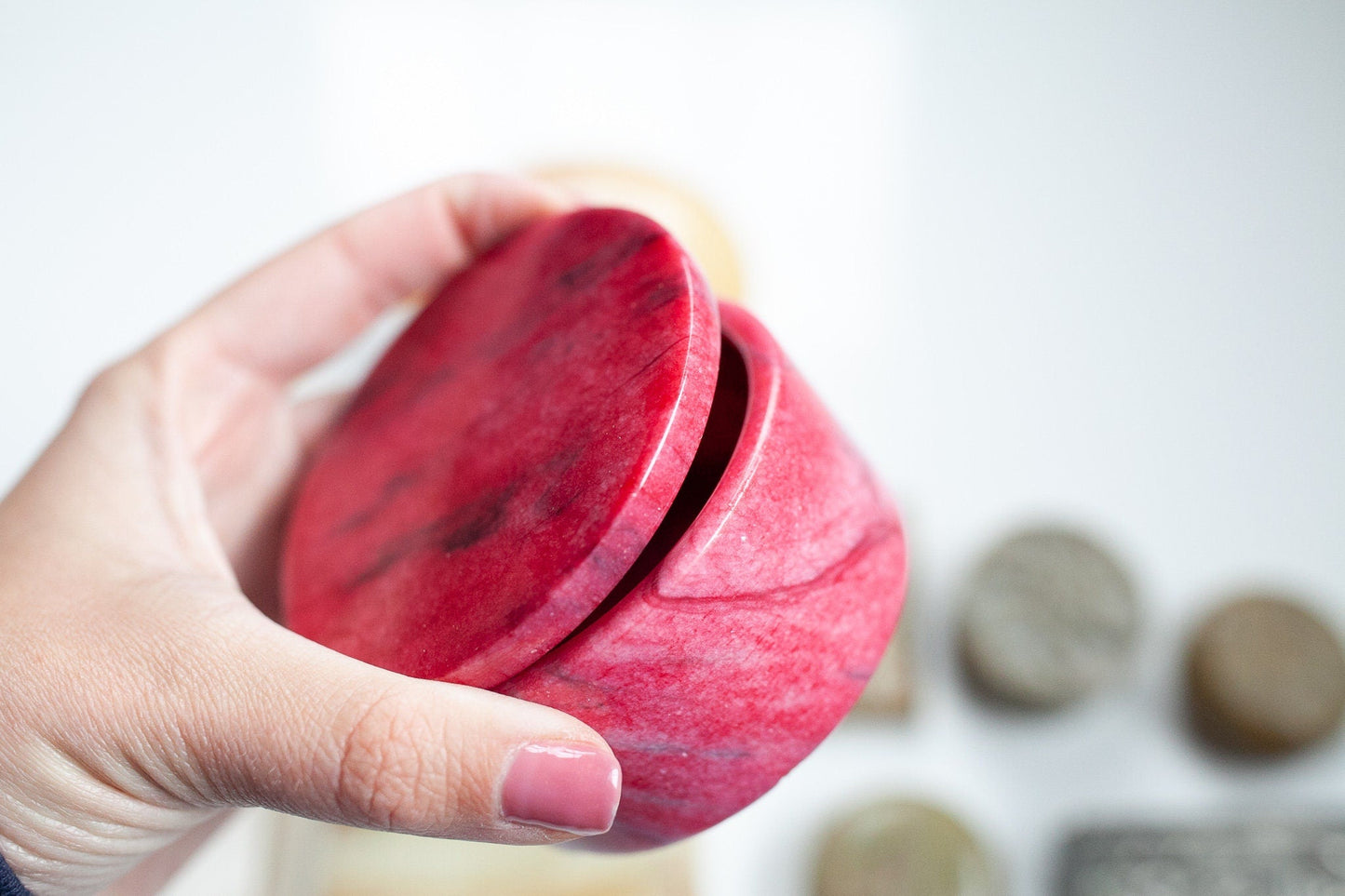 Vintage Trinket Boxes- Vintage pink box- flower box- jewelry box