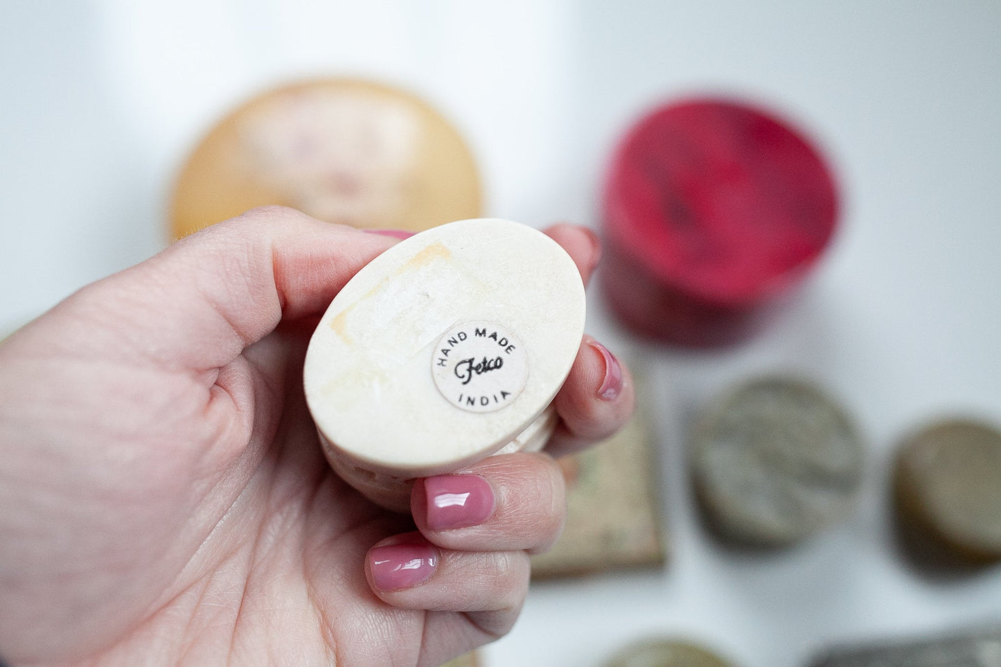 Vintage Trinket Boxes- Vintage pink box- flower box- jewelry box