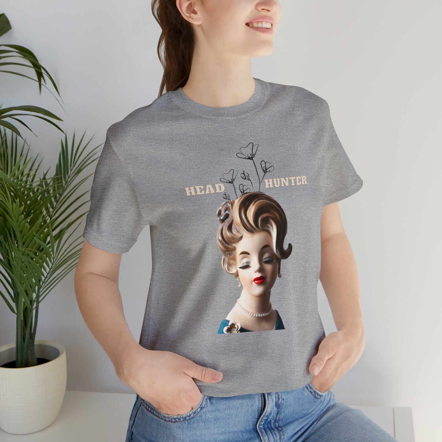Head Hunter Shirt - Head Vase Shirt - Lady Head Vase Shirt - Unisex Jersey Short Sleeve Tee