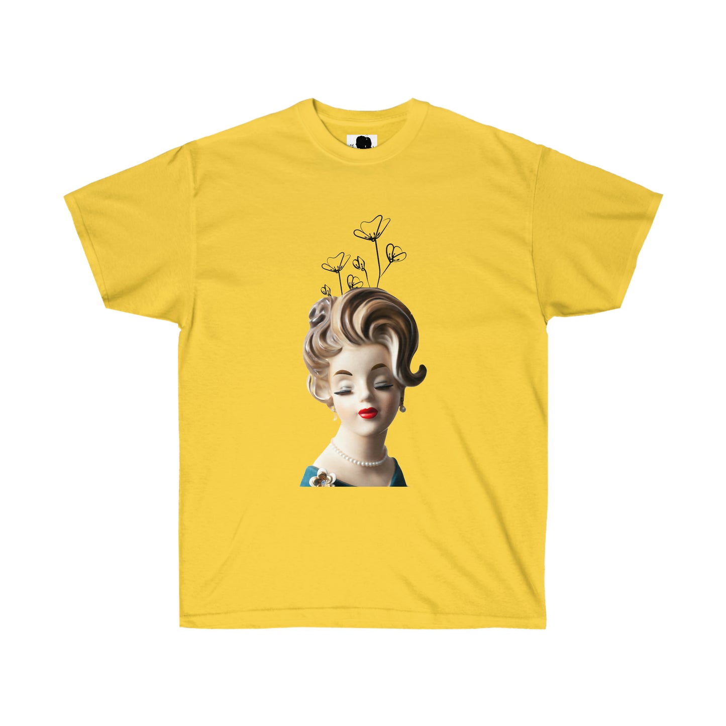 Lady Head Vase Shirt - T-Shirt- Vintage Head Vase Shirt -Unisex Ultra Cotton Tee