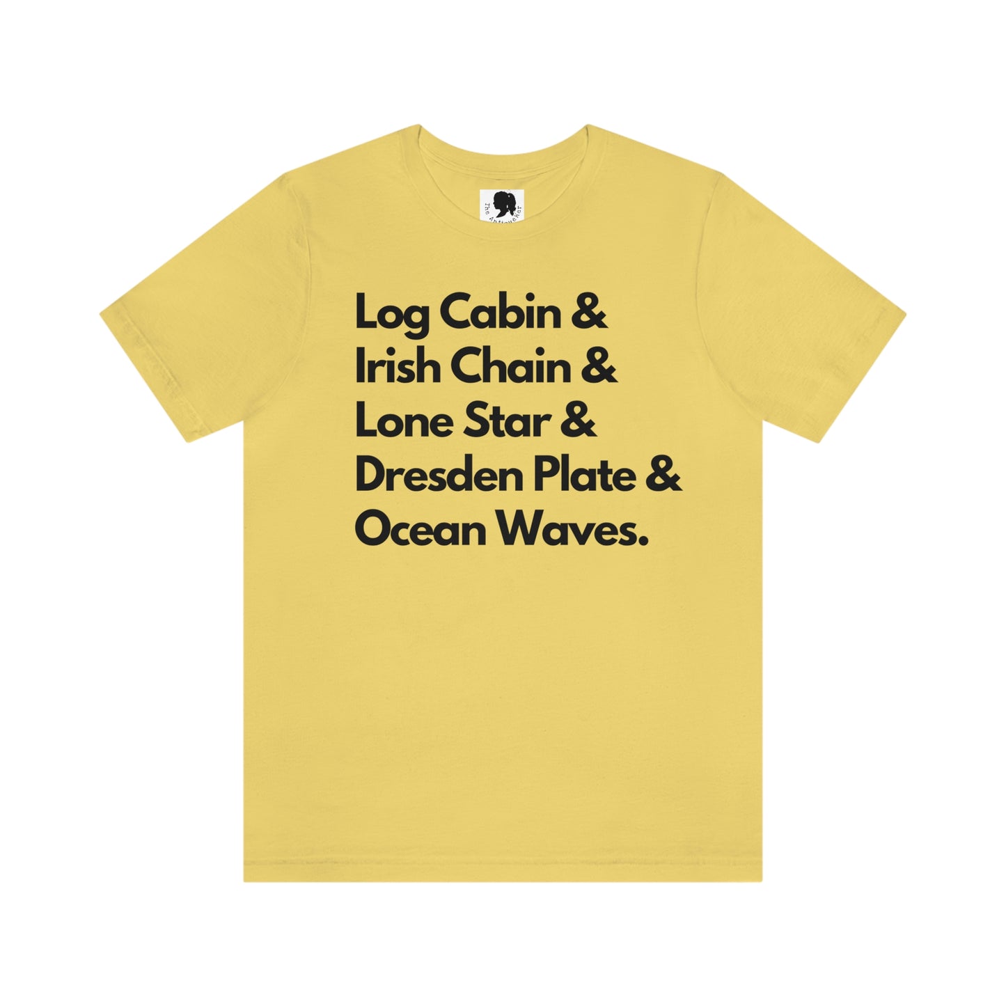 Quilt Love T-Shirt- Short Sleeve Tee- Quilt Types - Quilt Collector - Quilter