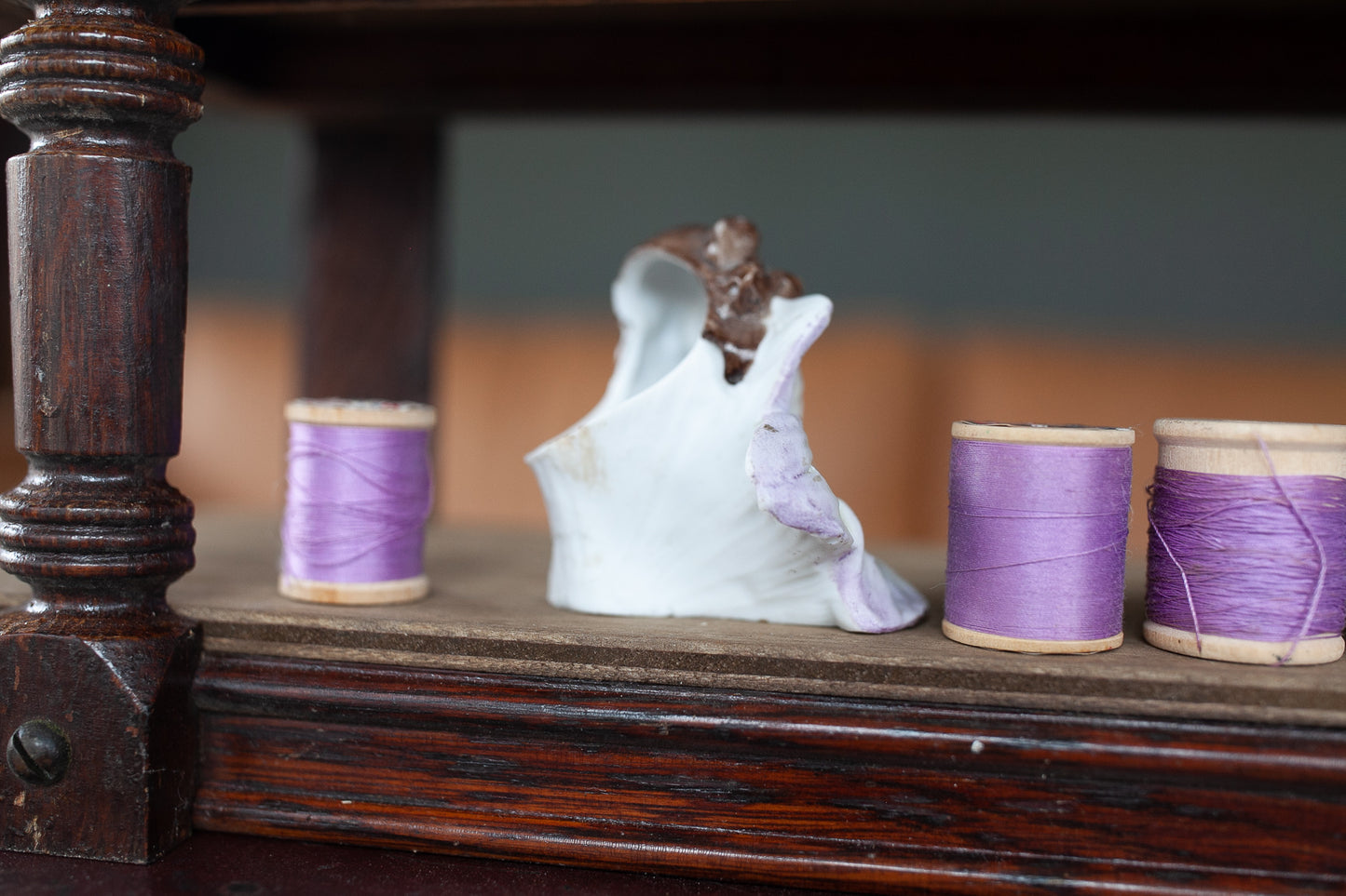 Antique German Bisque Flower Figurine- Bisque Flower with Girl