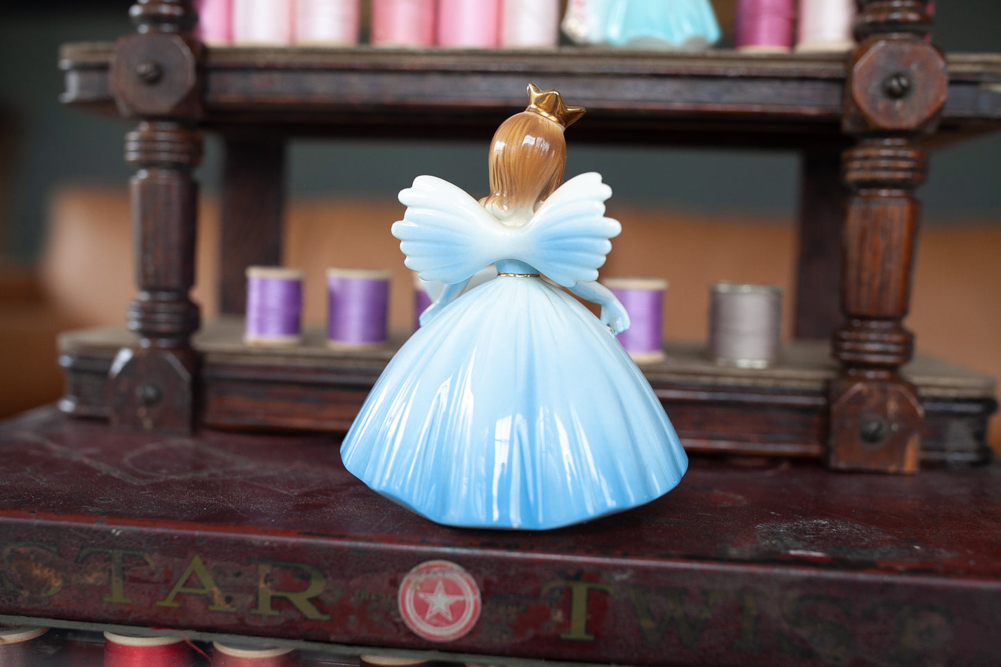 Josef Originals Vintage Birthday Angel Girl Porcelain Figurine 9 Years Old