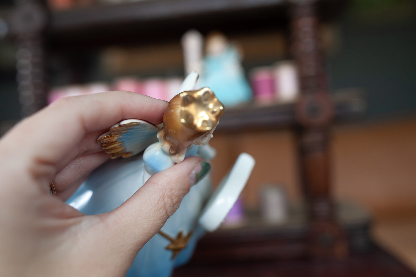 Josef Originals Vintage Birthday Angel Girl Porcelain Figurine 9 Years Old