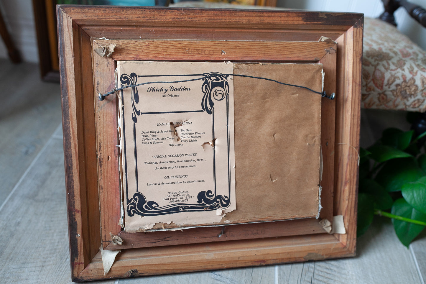 Vintage Painting -  Painting Framed- Cottage Landscape