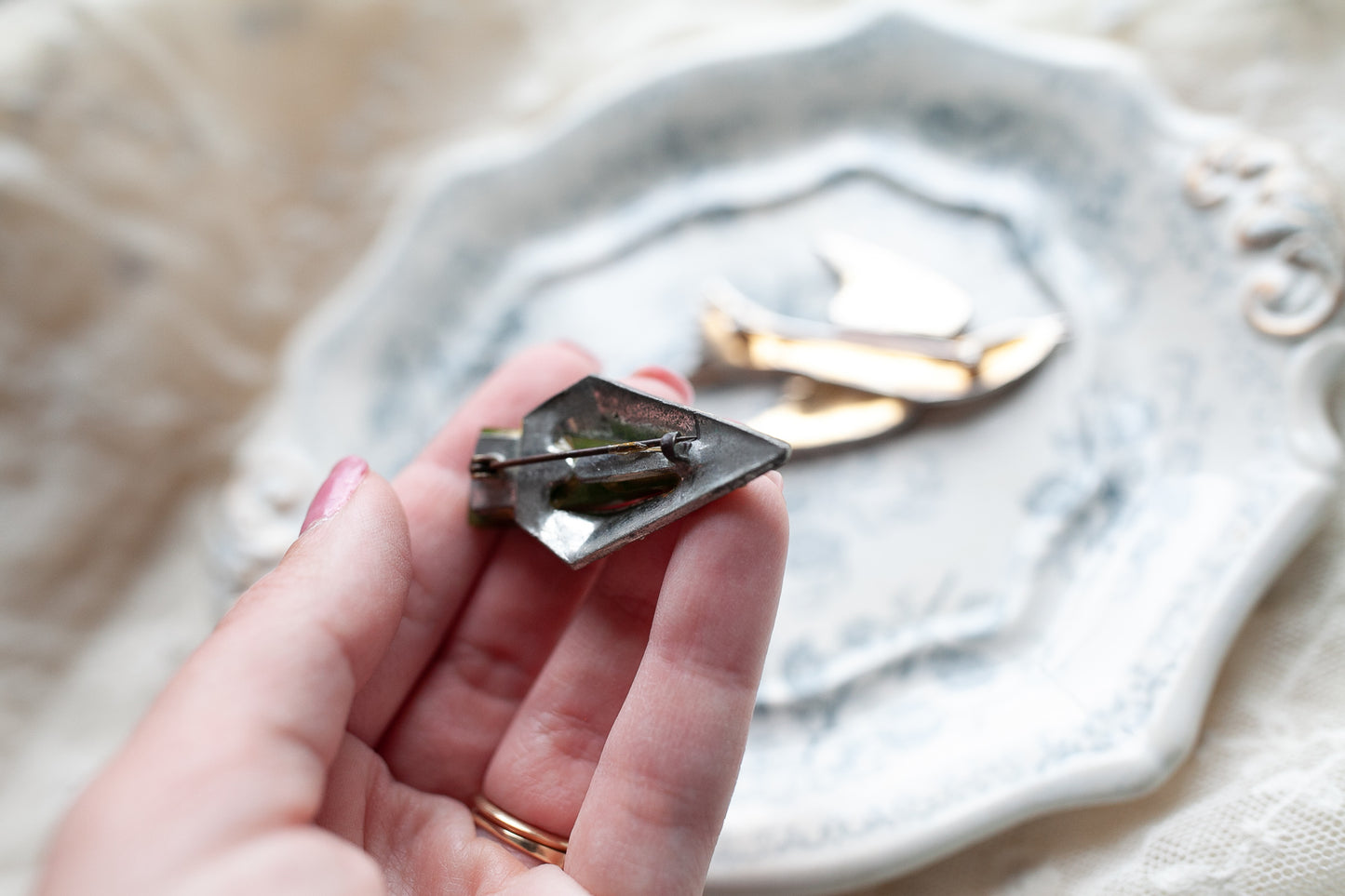 Vintage Jewelry- Brooch- Pins- Bird Brooch- art nouveau