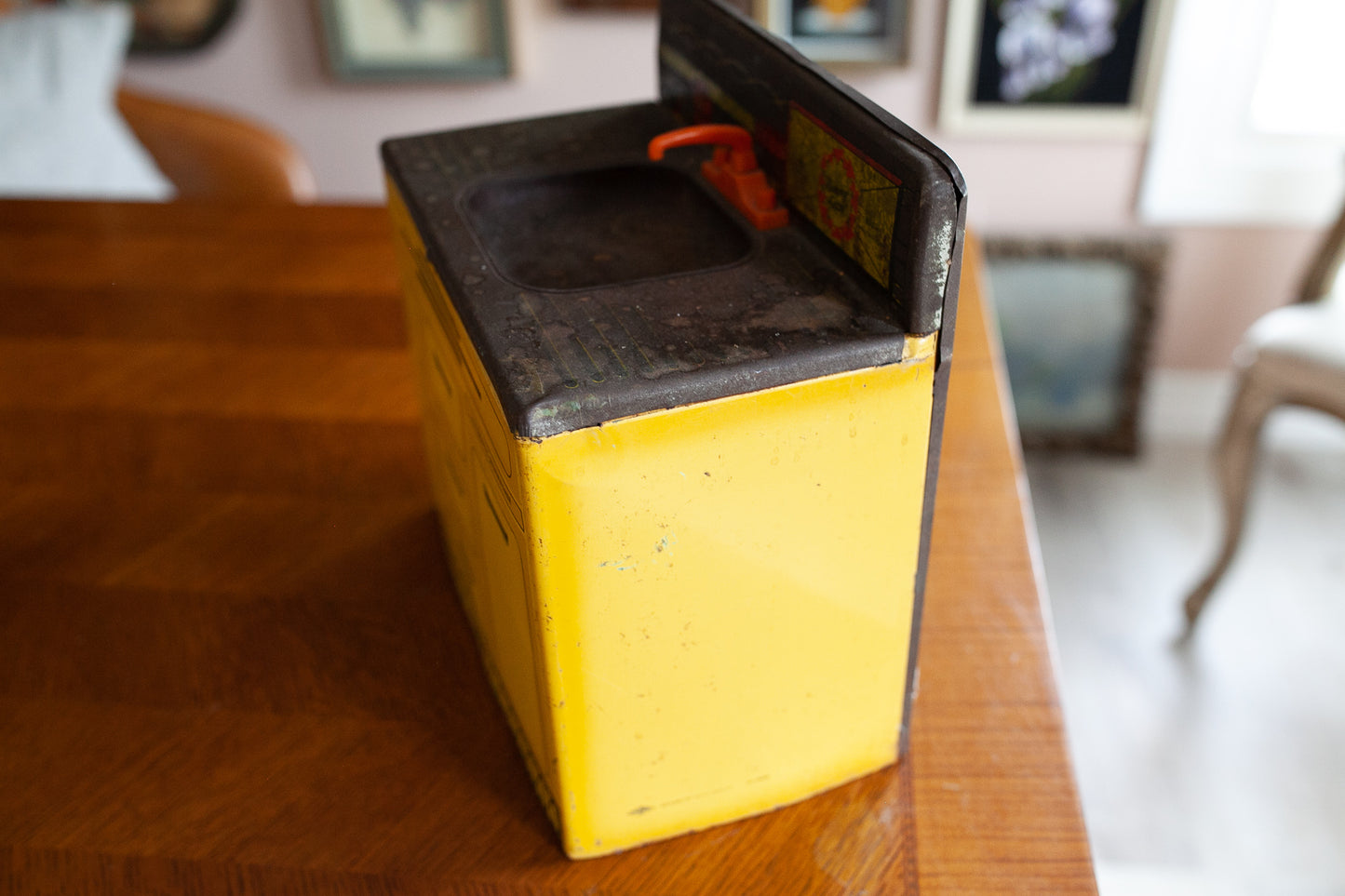 Vintage Sunny Suzy Kitchen Sink- Metal Kitchen Sink- Doll Furniture- Metal toy kitchen- Yellow