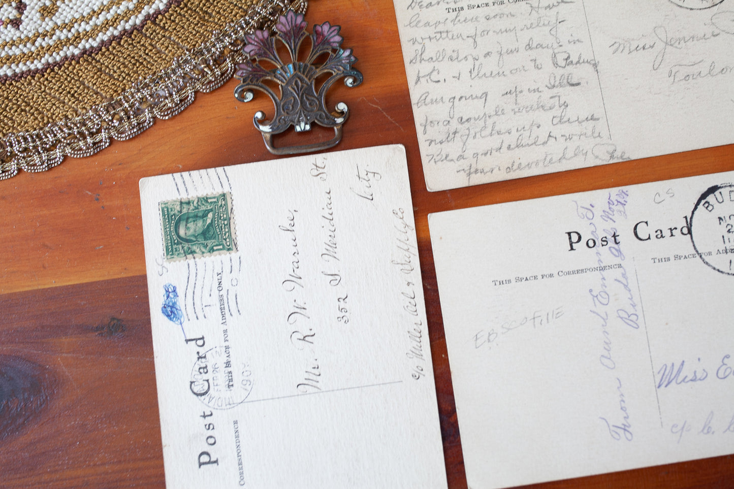 Antique Postcard- Postcards- Ephemera- The Silhouette Set