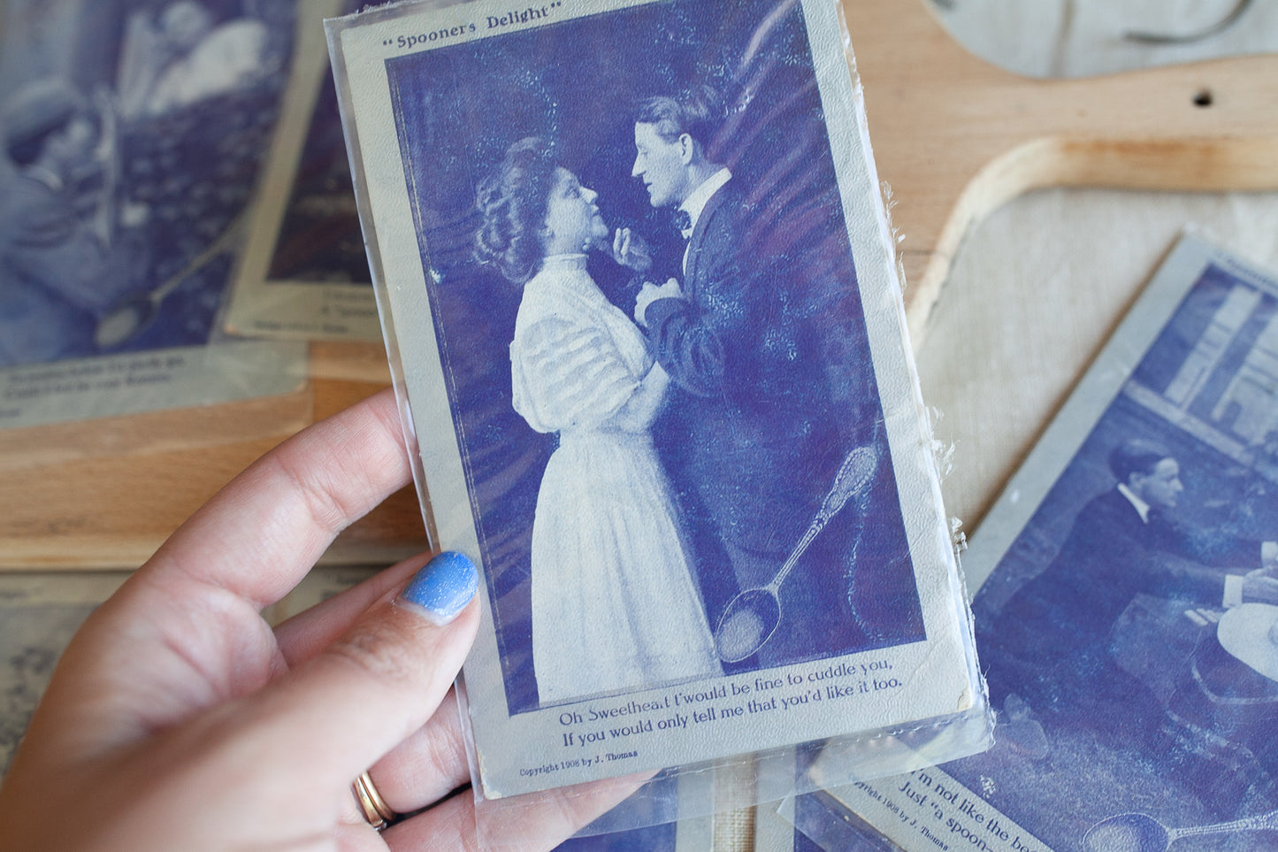 Antique Postcard- Postcards- Ephemera- Spooners Delight