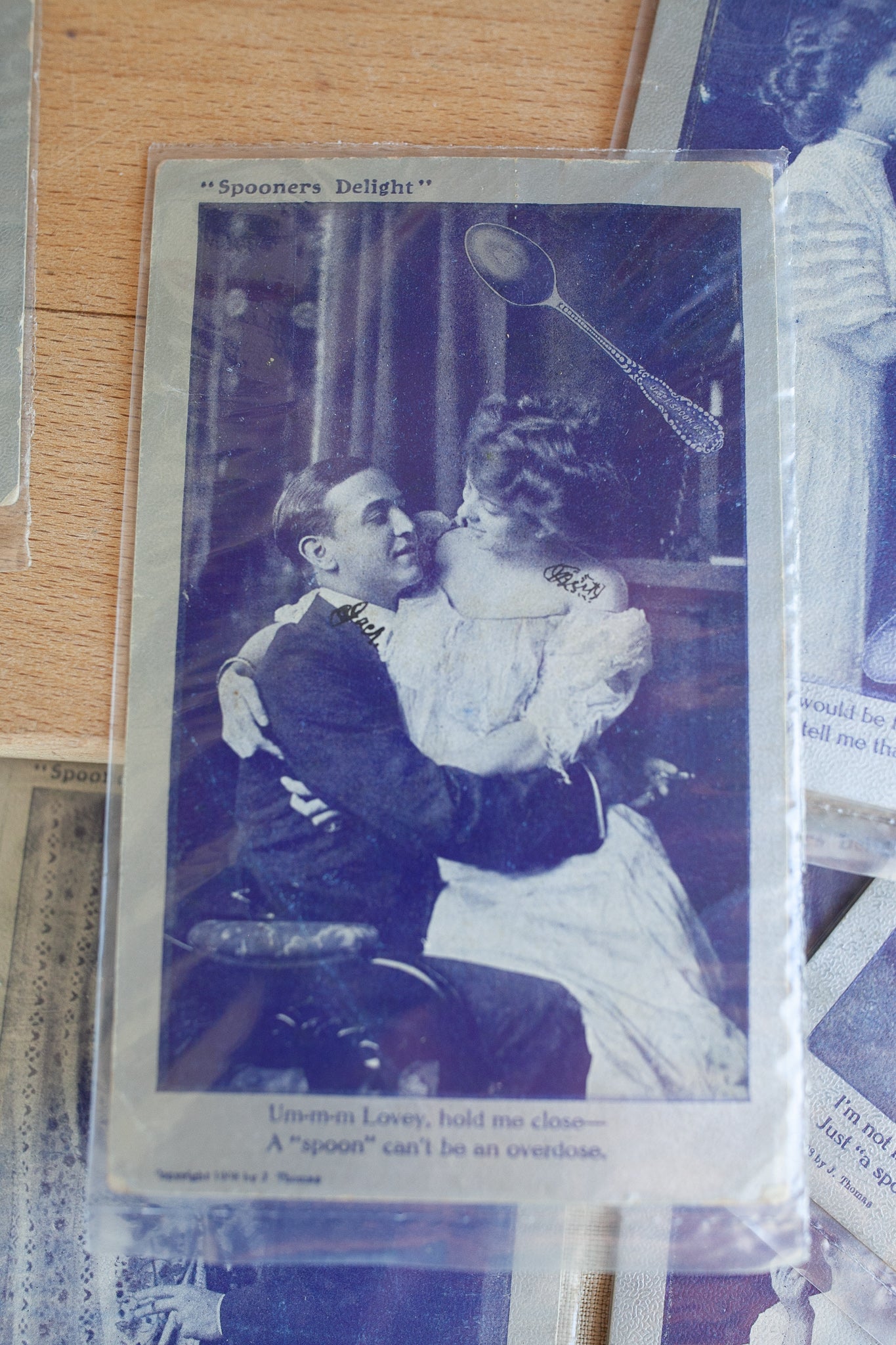 Antique Postcard- Postcards- Ephemera- Spooners Delight